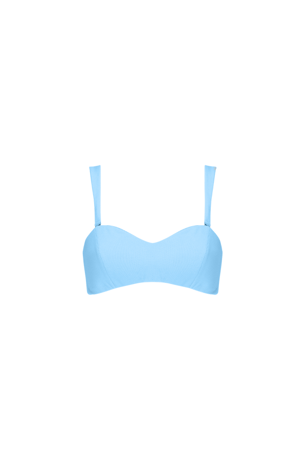 The Isla Bikini Top in Summer Blue