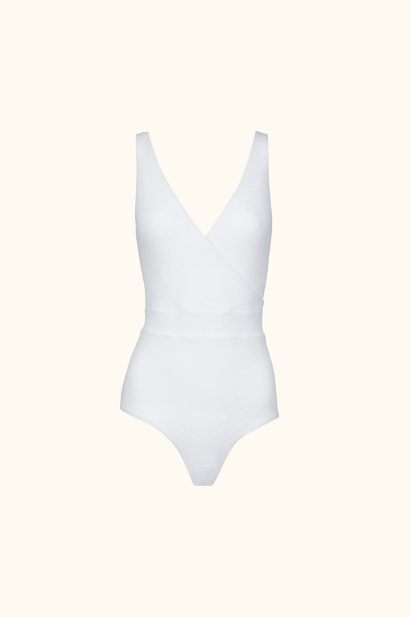 The Ashley Swimsuit in Pure White