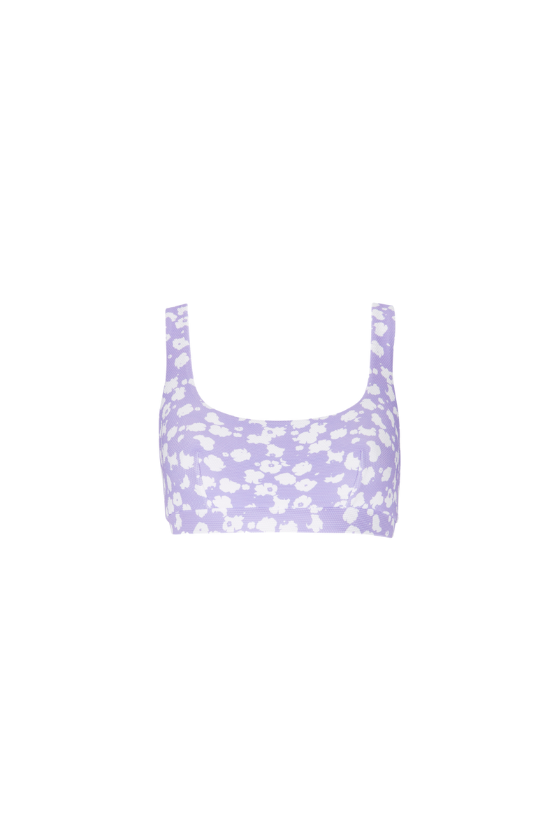 The Gemma Bikini Top in Lilac Blossom