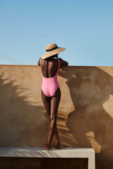 The Poppy Swimsuit in Flamingo