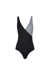 The Ashley Swimsuit in Black Gingham