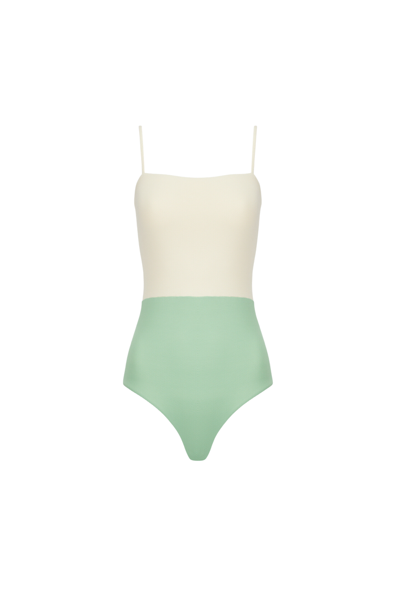 The Edie in Ecru + Pistachio