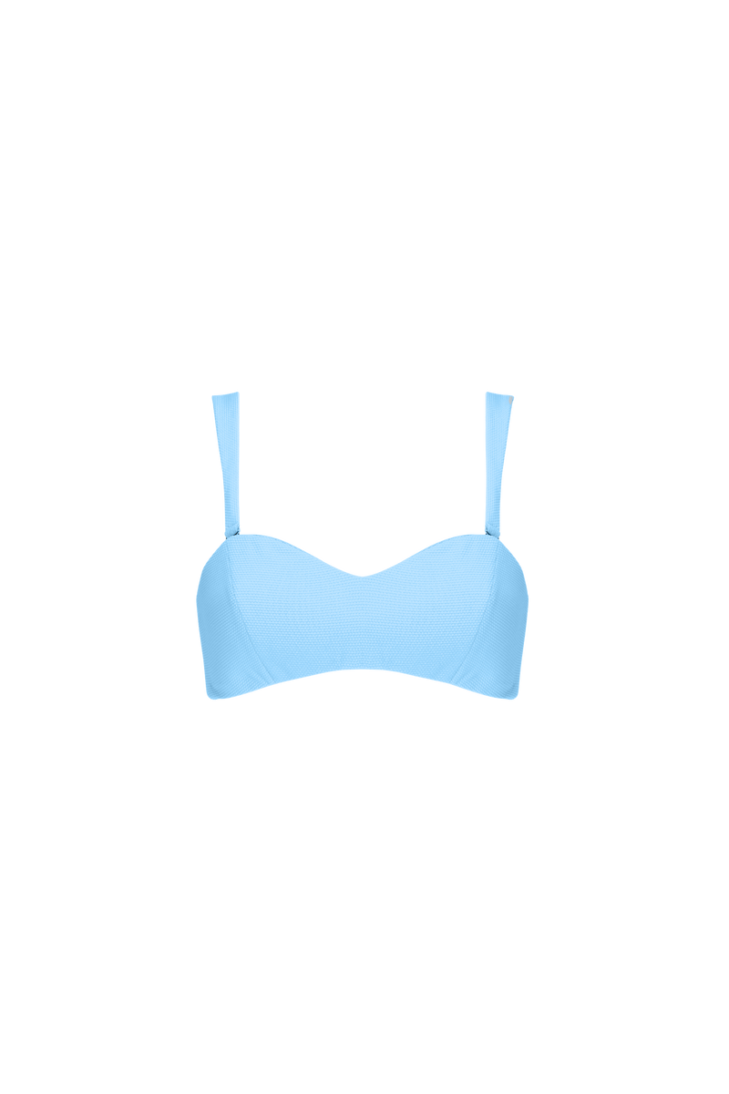 The Isla Bikini Top in Summer Blue