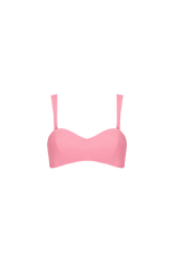 The Isla Bikini Top in Flamingo