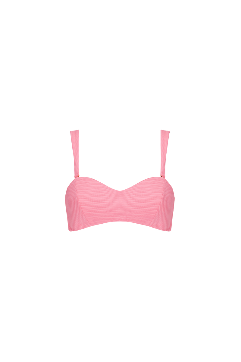 The Isla Bikini Top in Flamingo