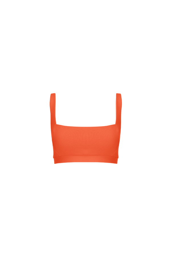 The Jessica Bikini Top in Coral