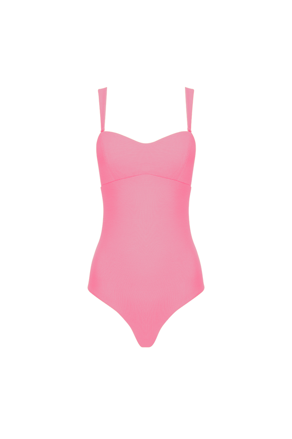 The Laura Swimsuit in Flamingo