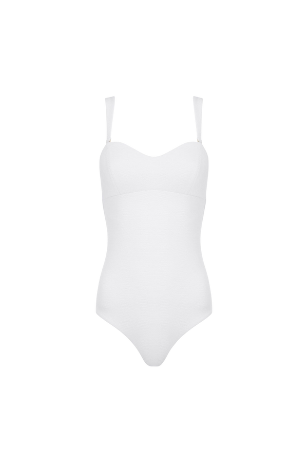 The Laura Swimsuit in Pure White