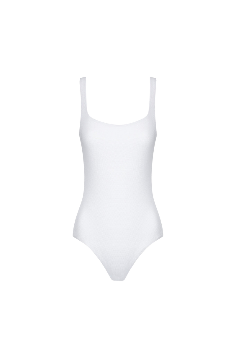 The Poppy Swimsuit in Pure White