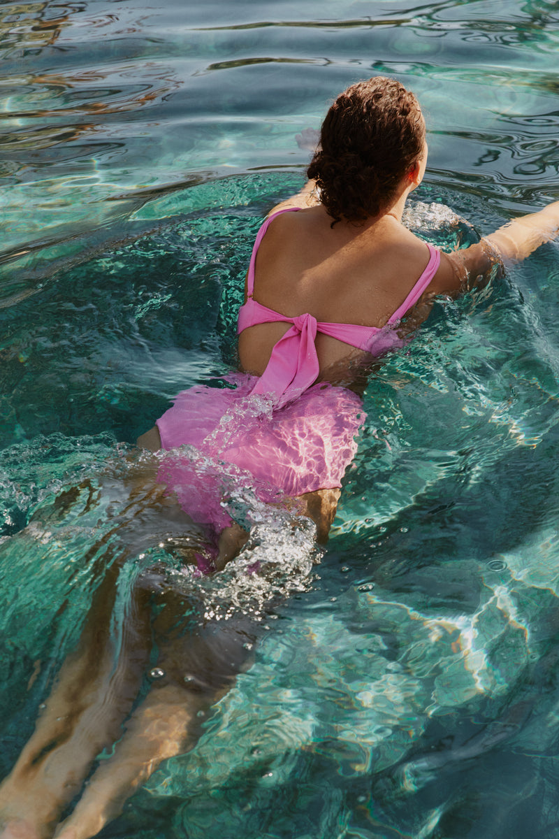 The Isla Bikini Top in Flamingo