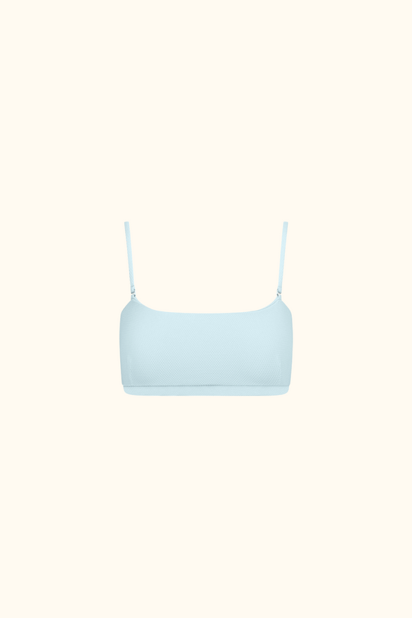 The Sienna Bikini Top in Sky Blue